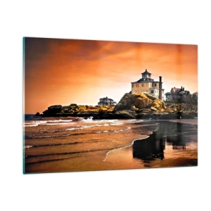 Obraz na skle - Elegancia západného pobrežia - 120x80 cm