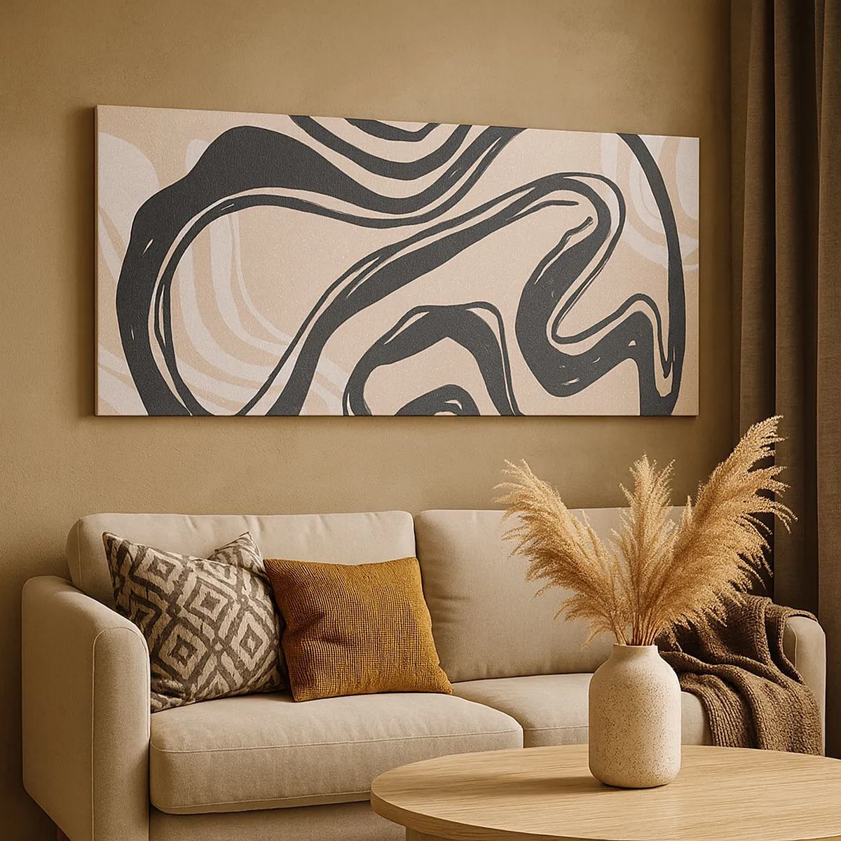 Obraz na plátne - Znásobená expresia - 100x40 cm