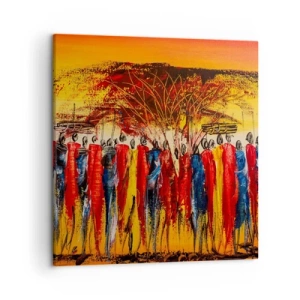 Obraz na plátne - Tam, tam, tam, tam idú - 50x50 cm