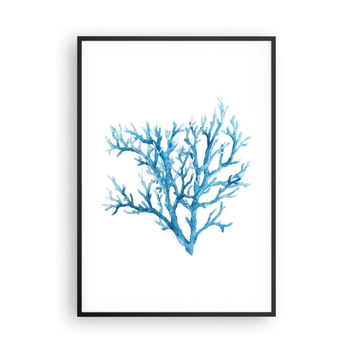 Plagát v čiernom ráme - Morský filigrán - 70x100 cm