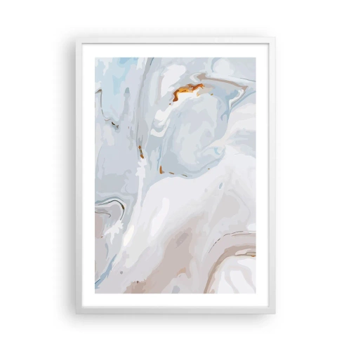 Plagát v bielom ráme - Povznesená biela - 50x70 cm