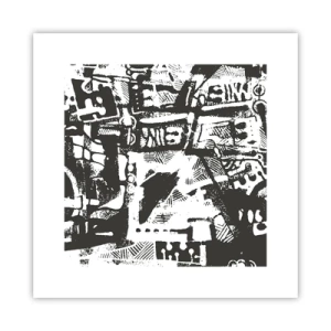 Plagát - Poriadok alebo chaos? - 30x30 cm