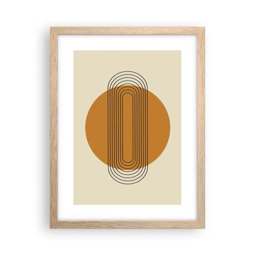Plagát v ráme zo svetlého duba - Dokonalý plán - 30x40 cm