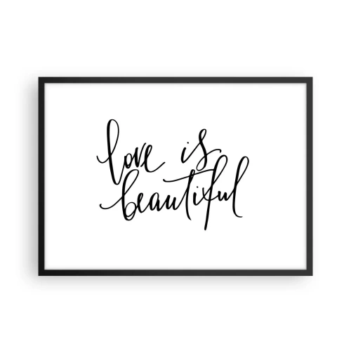 Plagát v čiernom ráme - Prečítaj a zopakuj - 70x50 cm