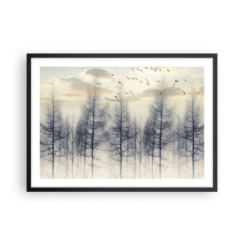 Plagát v čiernom ráme - Duchovia lesa - 70x50 cm