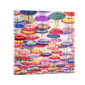 Obraz na skle - Mestská lúka - 30x30 cm