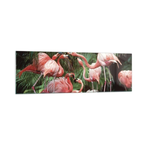 Obraz na skle - Popoludňajšie klebety - 160x50 cm