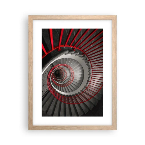 Plagát v ráme zo svetlého duba - Architektonické hry - 30x40 cm