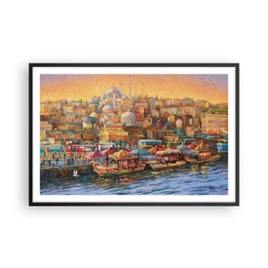 Plagát v čiernom ráme - Istanbulský príbeh - 91x61 cm