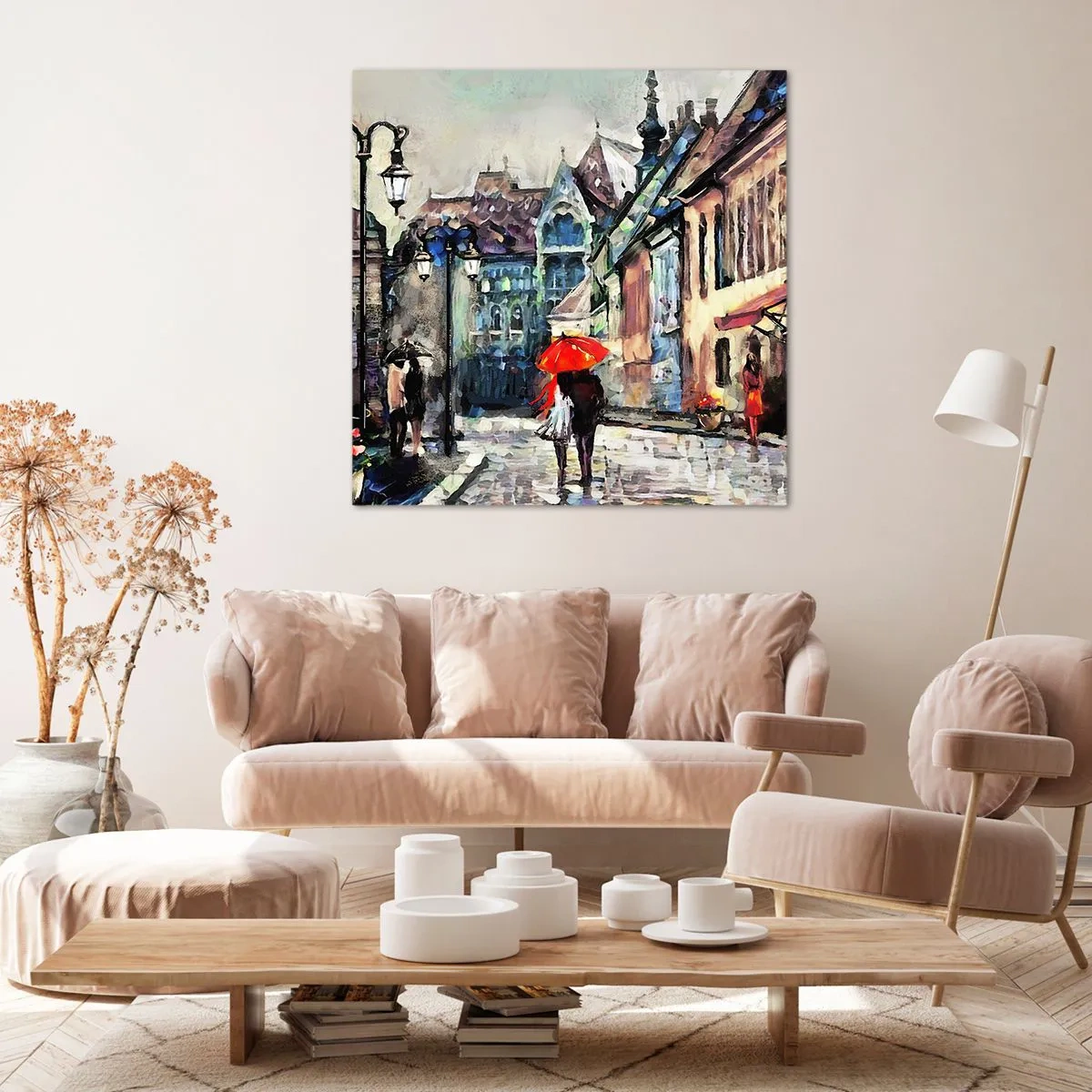 Obraz na plátne - Dážď pre dvoch - 70x70 cm