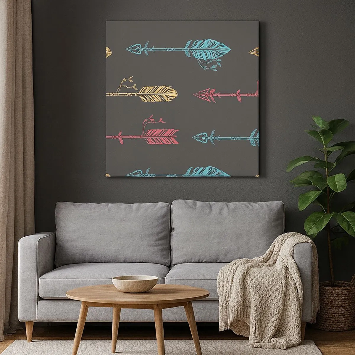 Obraz na plátne - Do jednej rady - 30x30 cm