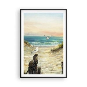 Plagát v čiernom ráme - Bezvetrie a samota - 61x91 cm