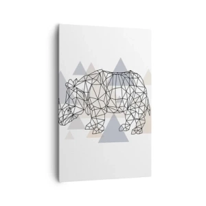 Obraz na plátne - Štruktúra sily - 80x120 cm