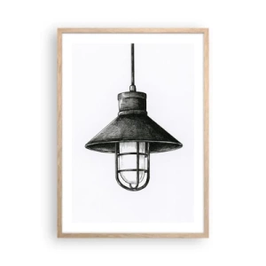 Plagát v ráme zo svetlého duba - Ako pred rokmi… - 50x70 cm