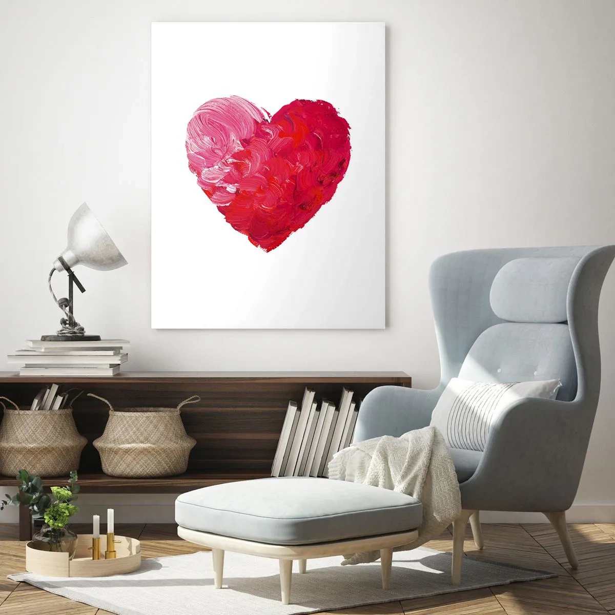 Obraz na skle - All you need is love - 50x70 cm