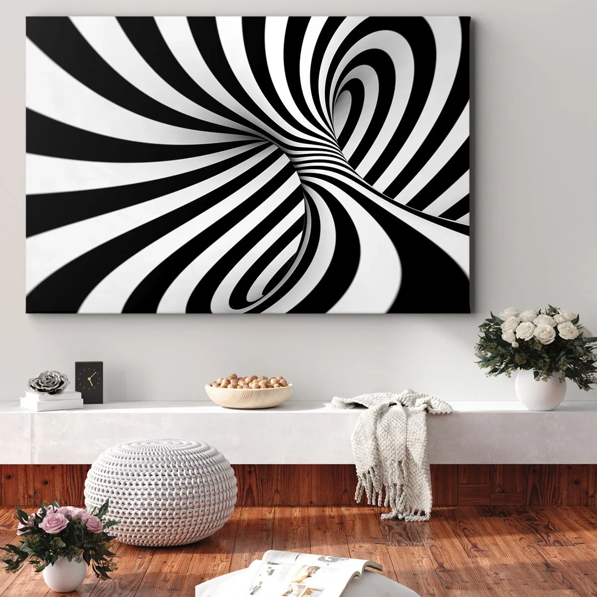 Obraz na plátne - Kompozícia: tancujúci priestor - 120x80 cm