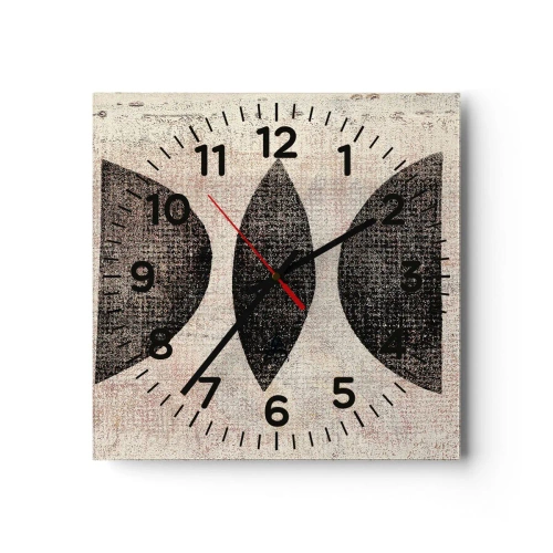 Nástenné hodiny - Etnická abstrakcia - 30x30 cm