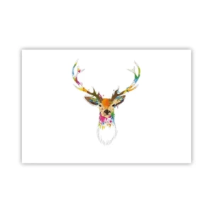 Plagát - Jemné jelenča vykúpané vo farbe - 91x61 cm