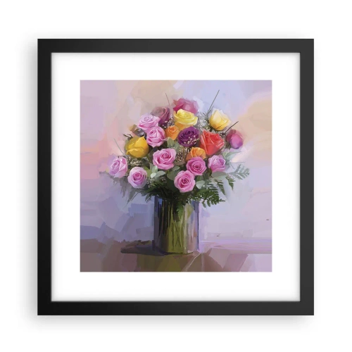 Plagát v čiernom ráme - Zachytená krása - 30x30 cm