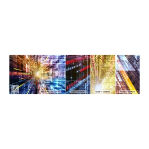 Vzorka samolepiacej fototapety Deluxe Sticker - Osvetlená chodba - Abstrakcia, Grafika, 3D - 100x30 cm