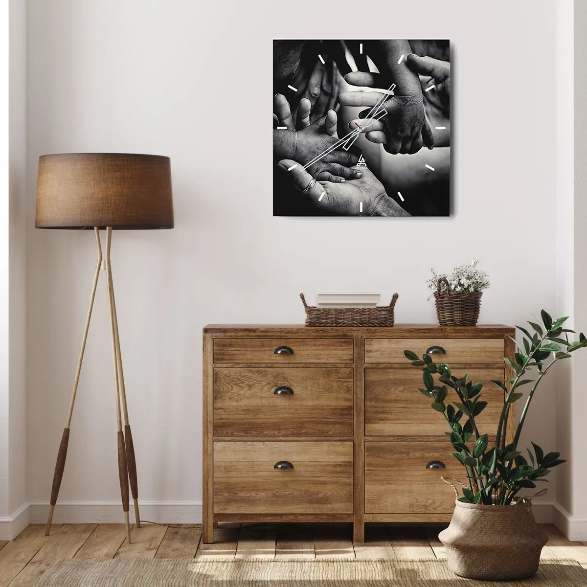 Nástenné hodiny - Byť človekom - 40x40 cm