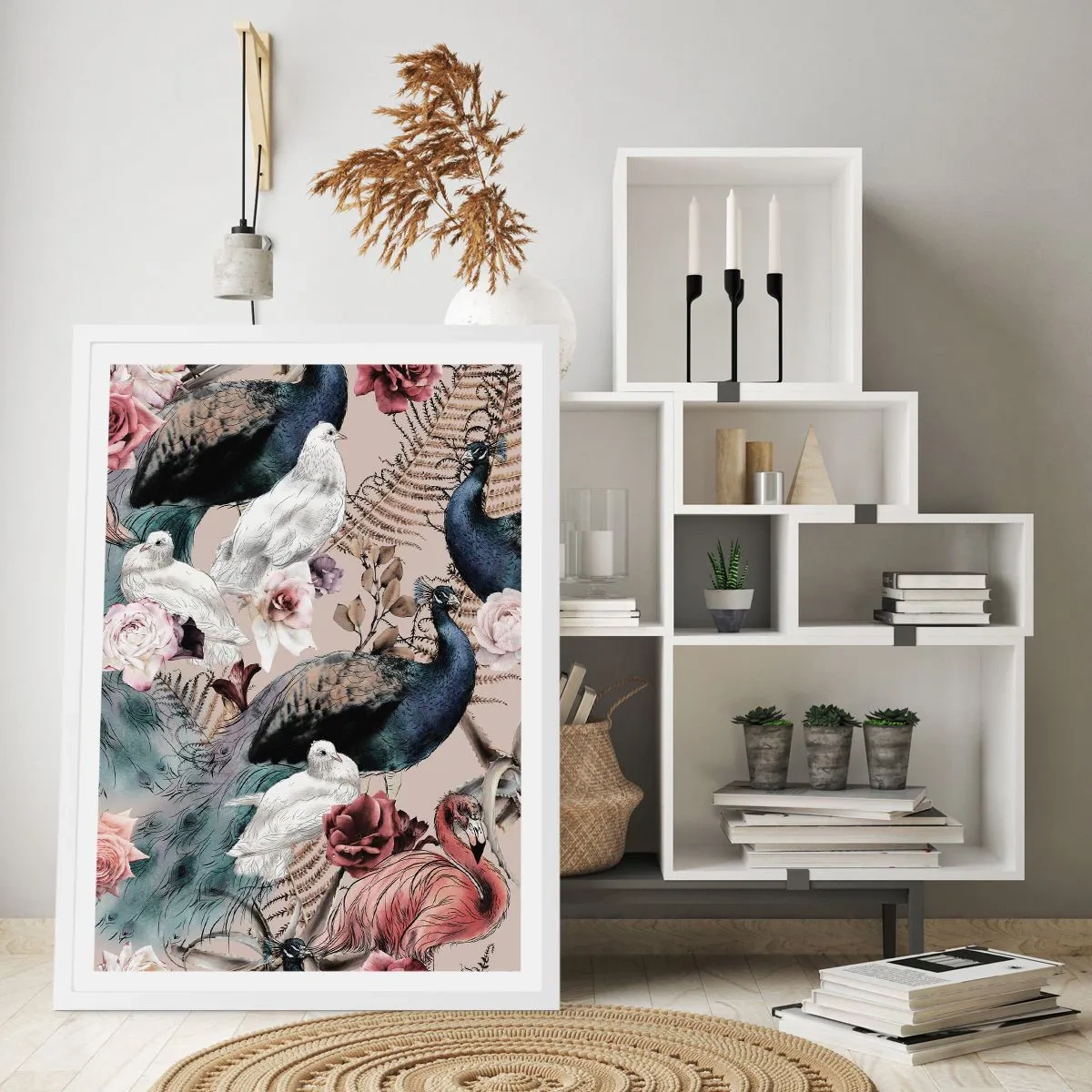 Plagát v bielom ráme - V palácovej záhrade - 61x91 cm