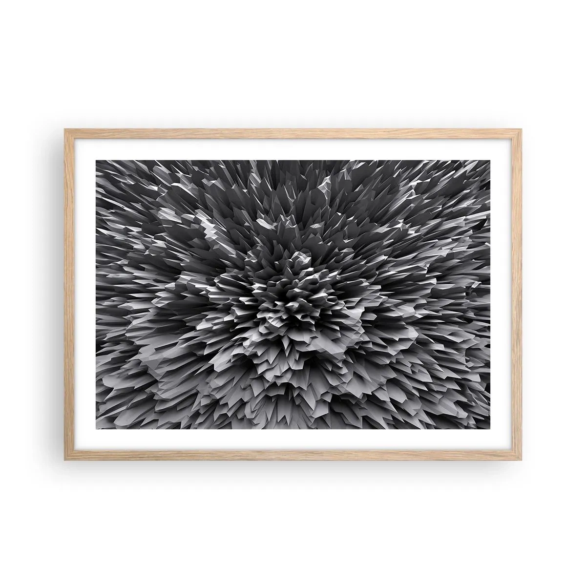 Plagát v ráme zo svetlého duba - Ostrejšie to už nebude - 70x50 cm