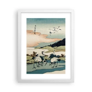 Plagát v bielom ráme - V japonskom duchu - 30x40 cm