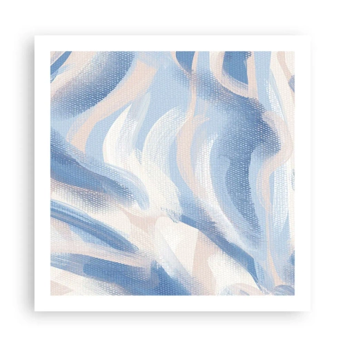 Plagát - Modré kolísanie - 60x60 cm