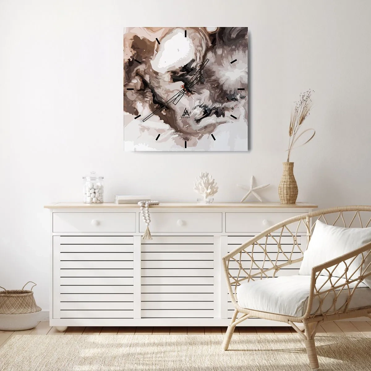 Nástenné hodiny - Zrodenie galaxie - 30x30 cm