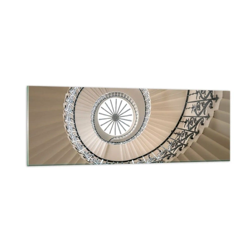 Obraz na skle - Vnútri mušle - 90x30 cm