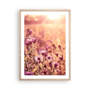 Plagát v ráme zo svetlého duba - Než skončí leto - 50x70 cm