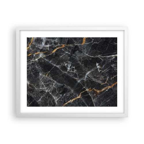 Plagát v bielom ráme - Vnútorný život kameňa - 50x40 cm
