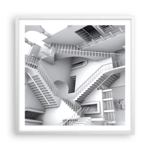 Plagát v bielom ráme - Paradoxy prostoru - 60x60 cm