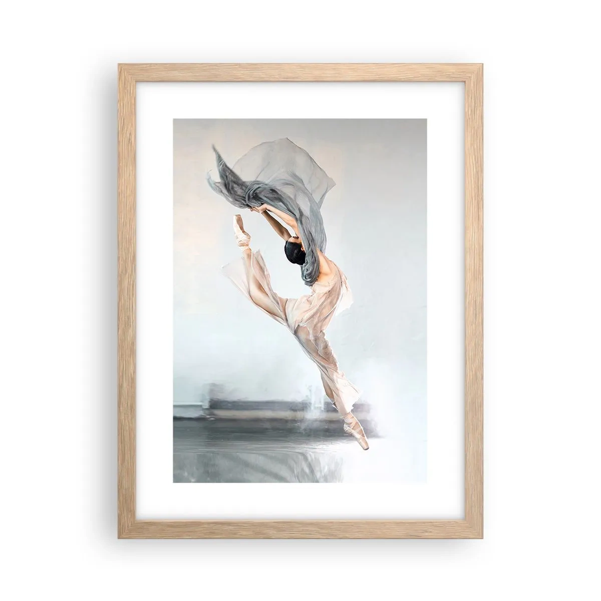 Plagát v ráme zo svetlého duba - V tanečnom vytrhnutí - 30x40 cm