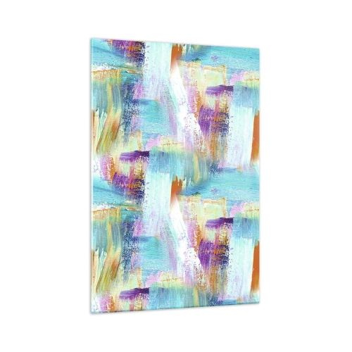 Obraz na skle - Veselé striedavé cákance - 70x100 cm