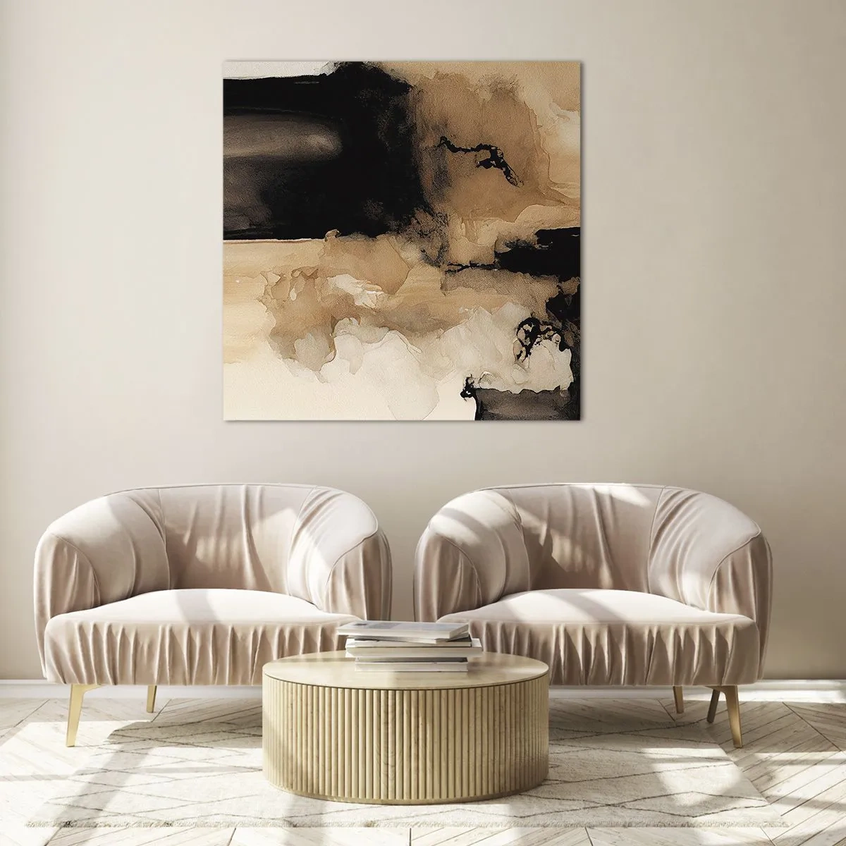 Obraz na skle - Pútavá abstrakcia - 70x70 cm