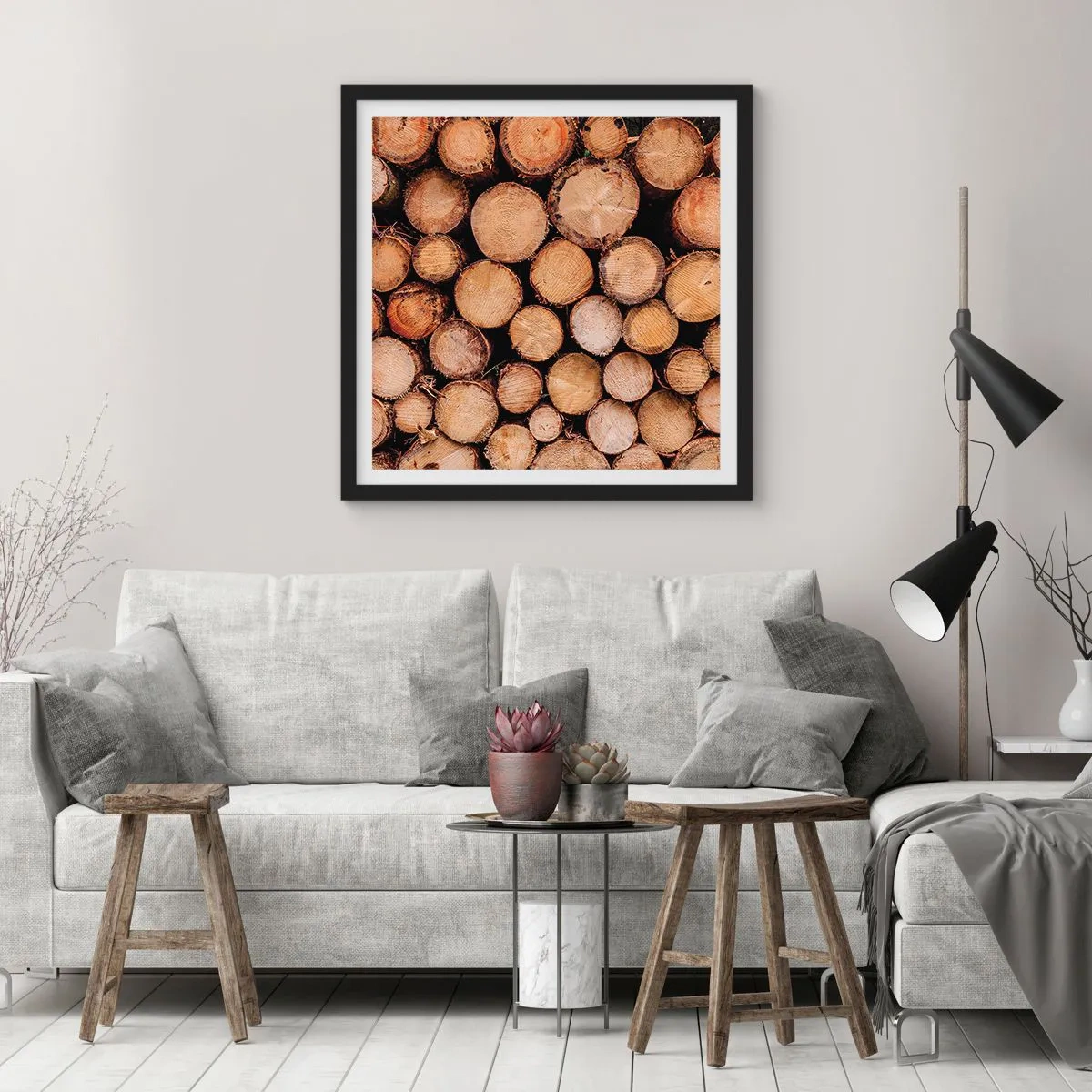 Plagát v čiernom ráme - Nový začiatok - 30x30 cm