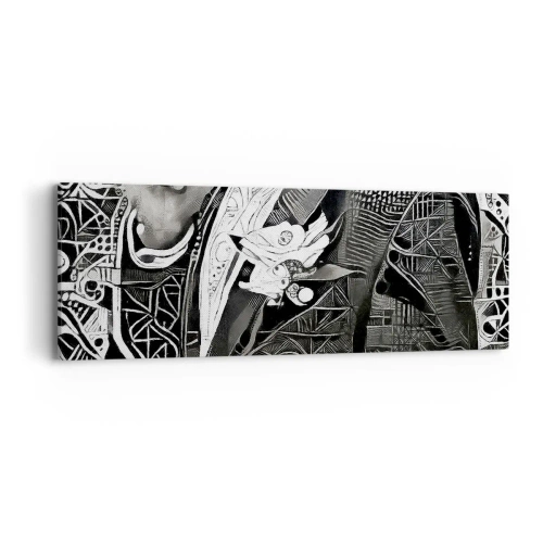 Obraz na plátne - Iba zdanlivo šedý človek - 90x30 cm