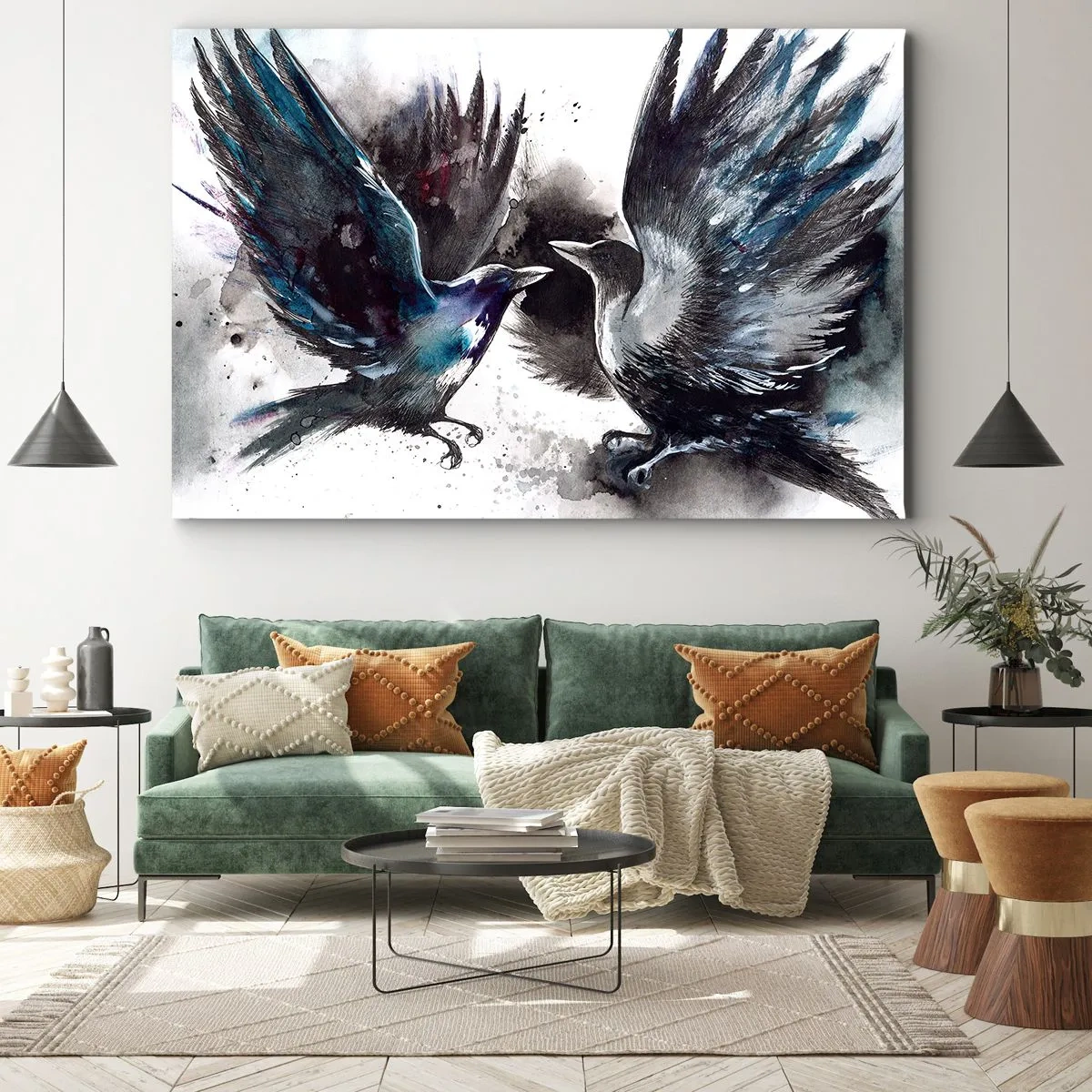Obraz na plátne - Havran havranovi… - 120x80 cm