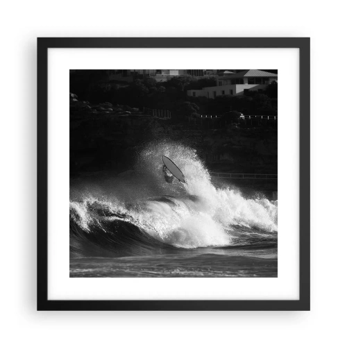 Plagát v čiernom ráme - Výzva prijatá! - 40x40 cm