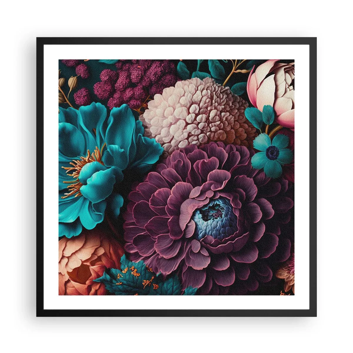Plagát v čiernom ráme - Úroda prírody - 60x60 cm