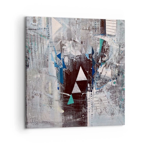 Obraz na plátne - Prednostné poradie trojuholníkov - 60x60 cm