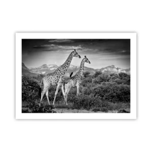 Plagát - Vyššie kruhy v Afrike - 70x50 cm