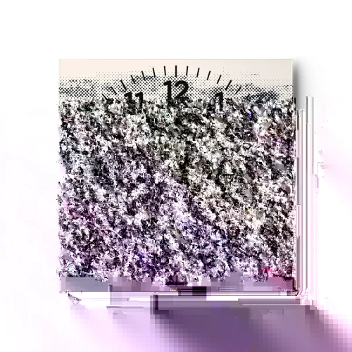 Nástenné hodiny - Hmlistá kompozícia - 40x40 cm