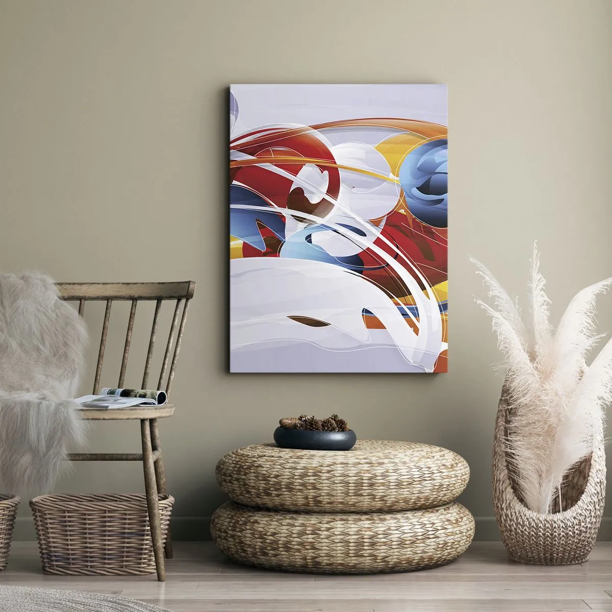 Obraz na plátne - Tanec živlov - 80x120 cm