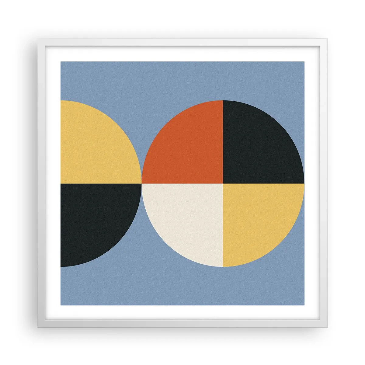 Plagát v bielom ráme - Pozri a počítaj - 60x60 cm