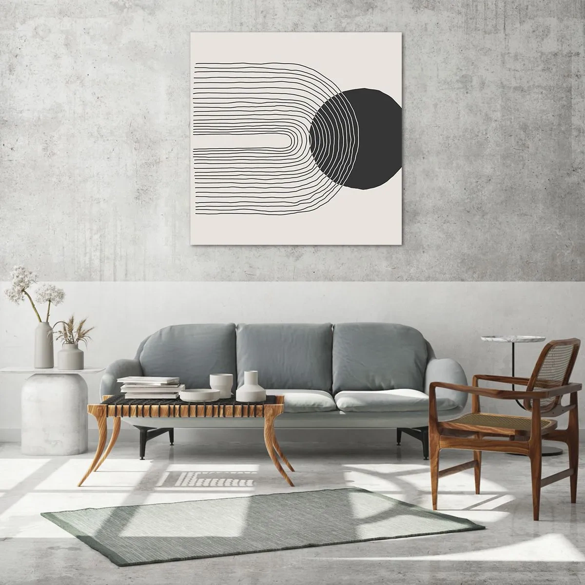 Obraz na skle - Chvenie a istota - 30x30 cm