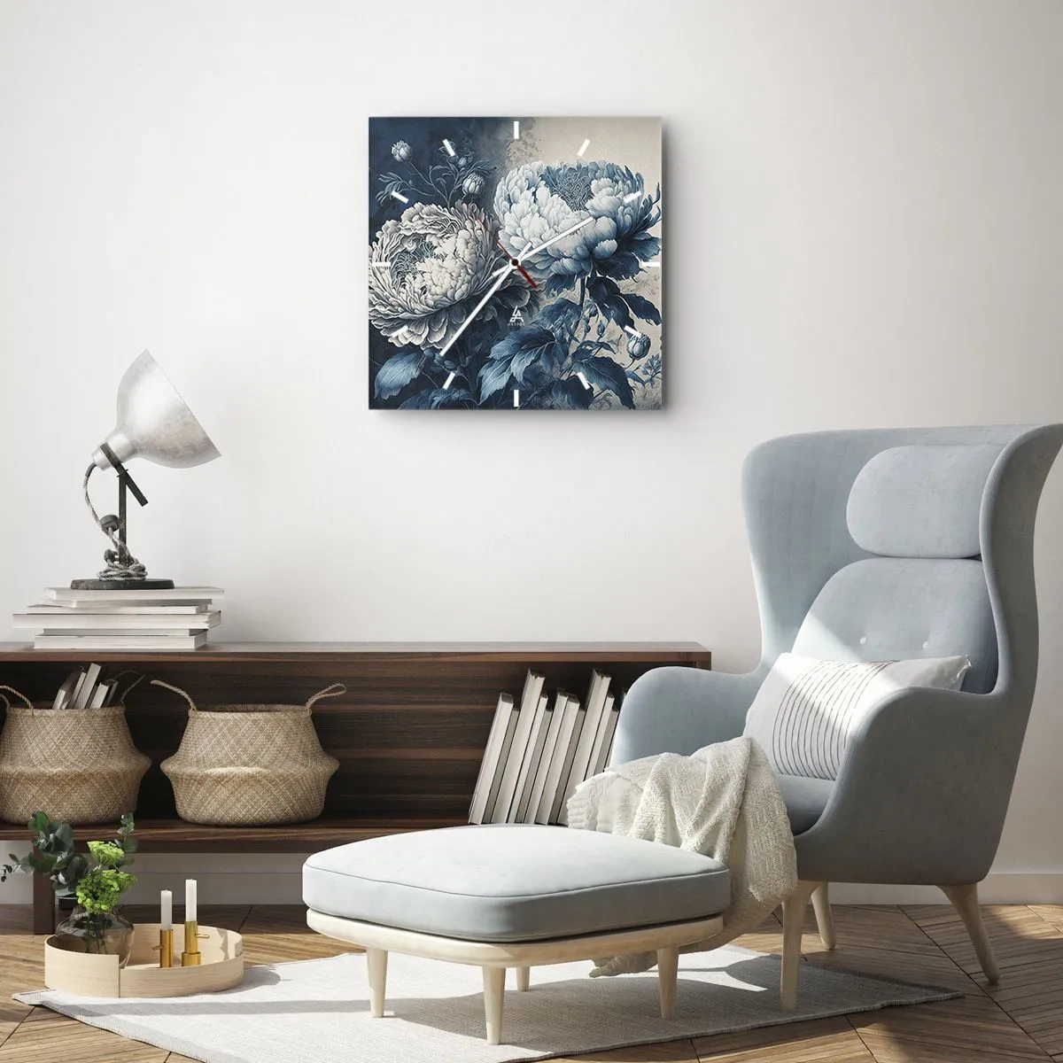 Nástenné hodiny - Zhodný pár - 40x40 cm