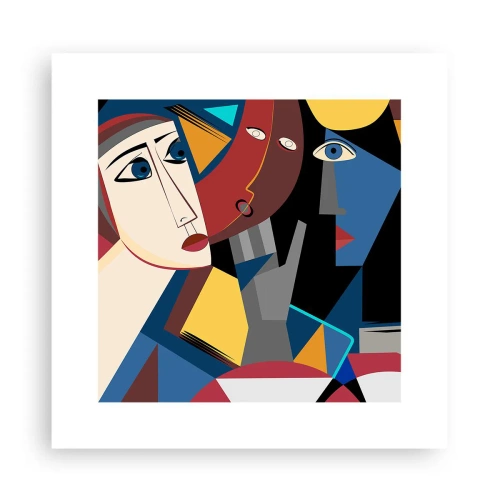 Plagát - Konverzácia kubistov - 30x30 cm